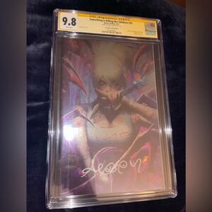 SOMETHING IS KILLING THE CHILDREN #25 CGC SS 9.8 VIRGIN FOIL Signed ARIEL DIAZ